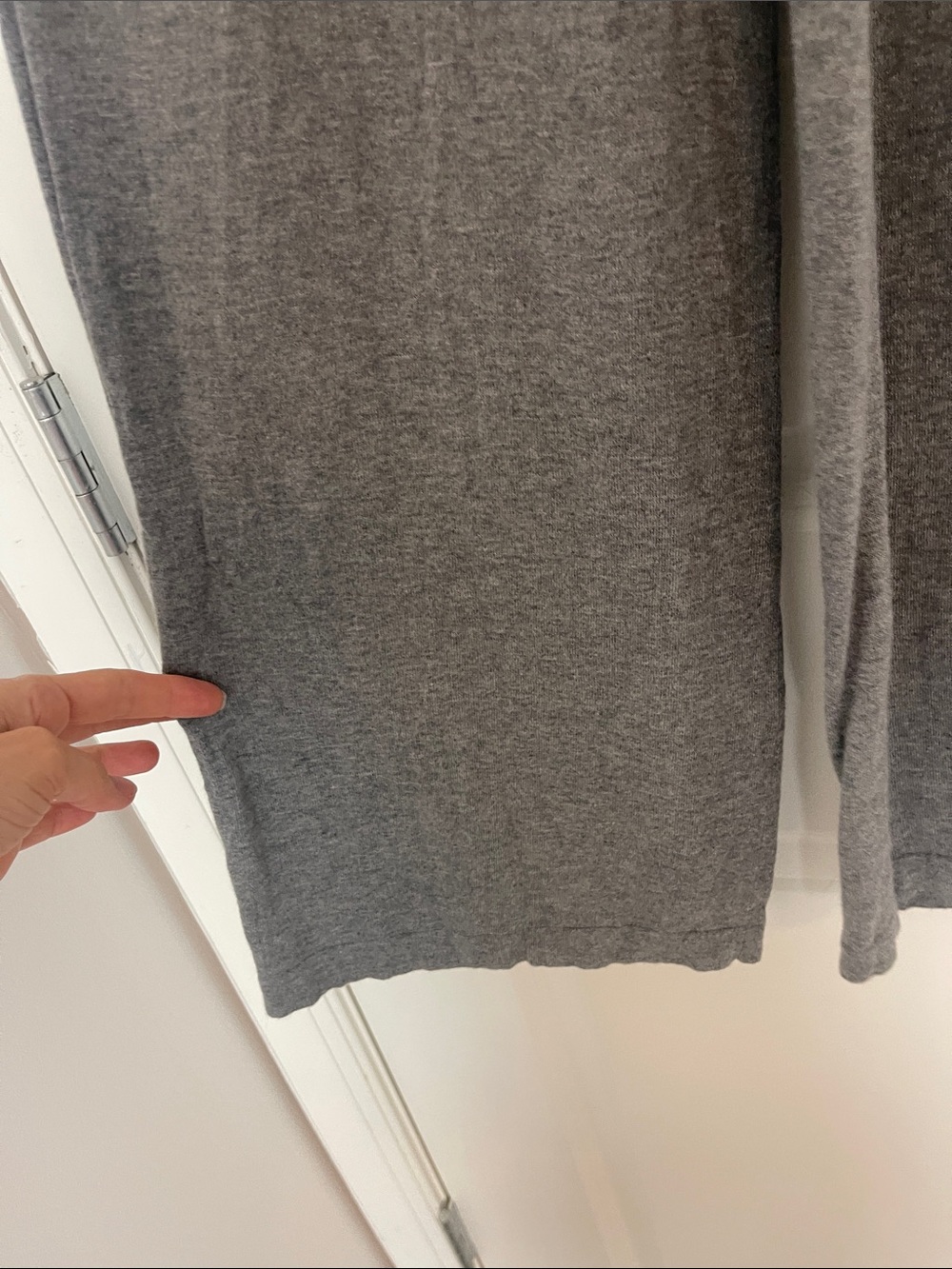 Anatomie Catalina Wide Leg Knit Pant in gray small cashmere cotton blend lounge - Picture 6 of 10